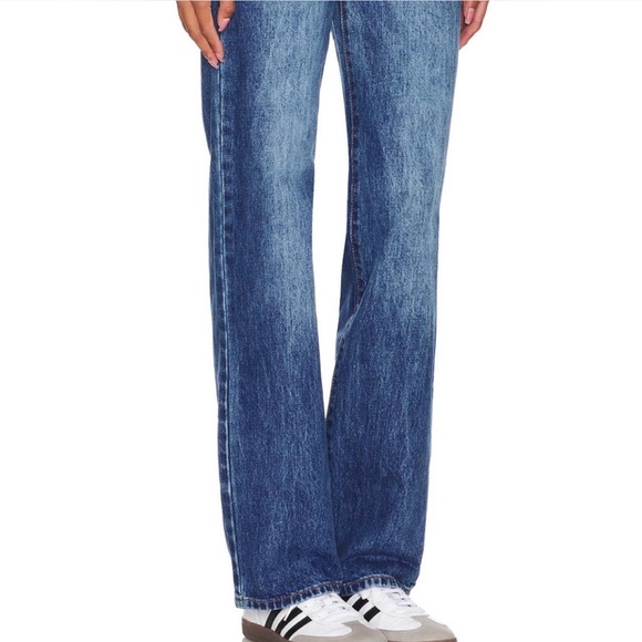 superdown High-Rise Straight Leg Jeans - Medium Blue Wash - Picture 2 of 7